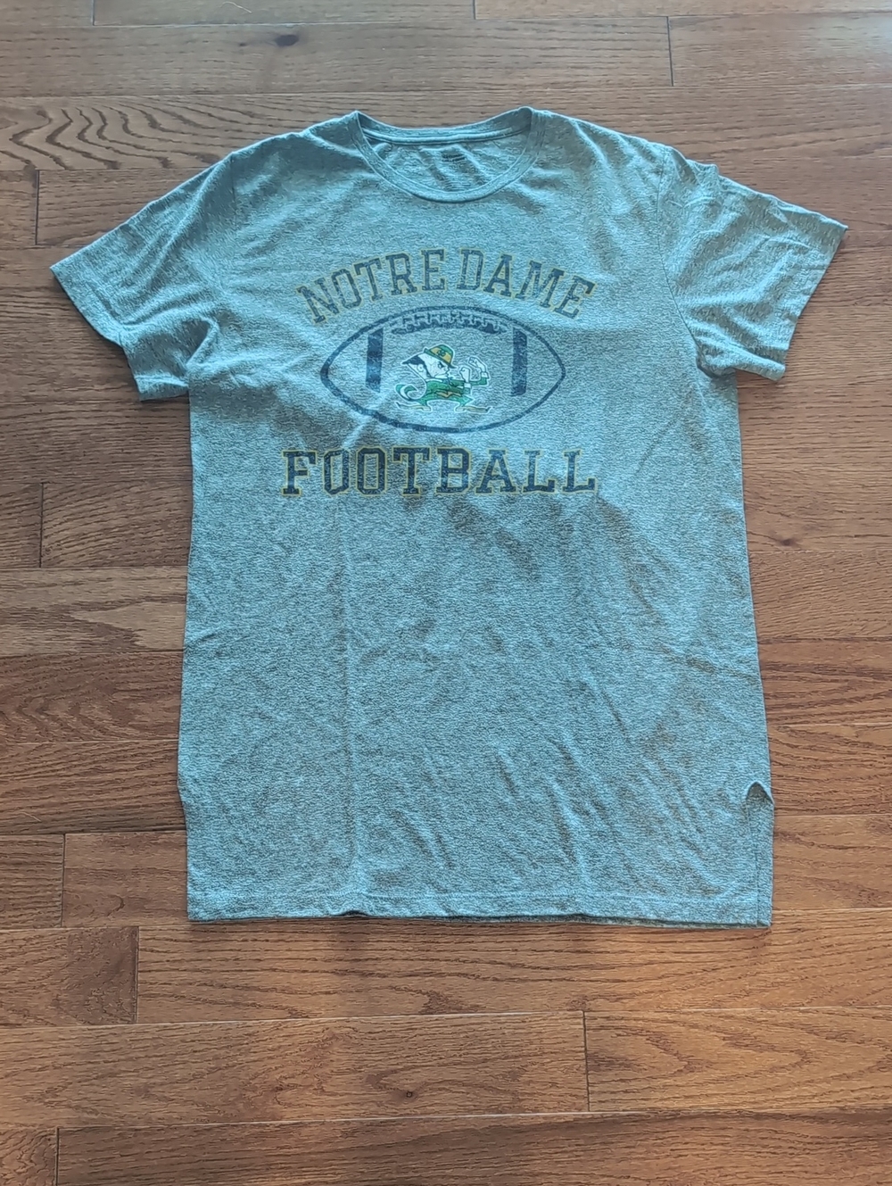 Notre Dame Football Short Sleeve Tee - Gray Heather